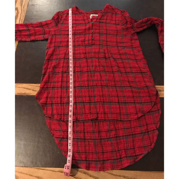 Anthropologie Holding Horses Women's Half Penny Red Plaid Tunic - Size Medium - Picture 8 of 11